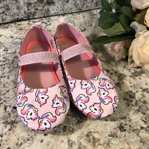 H&M NEW  pink rainbow unicorn shoes size 12